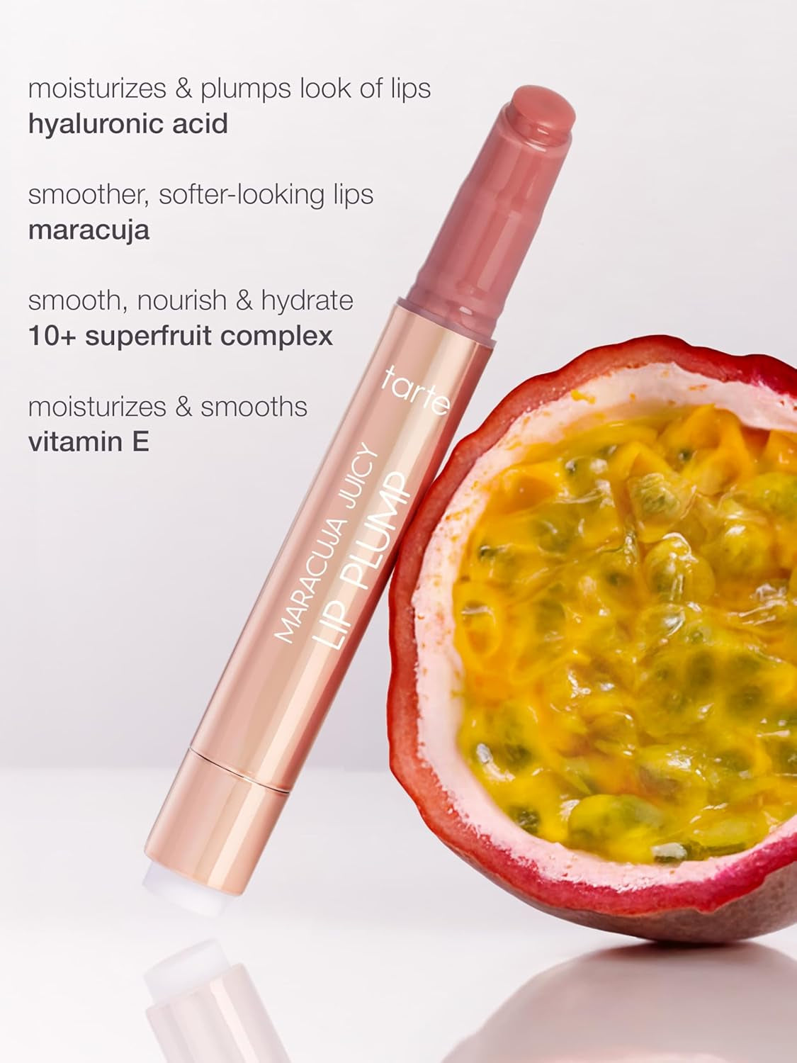Maracuja Juicy Lip Plump – Hydrating & Volumizing Lip Plumper Gloss Balm with Nourishing Hyaluronic Acid, Plumps & Moisturizes, Vegan & Cruelty-Free, Full Size, Cherry Blossom