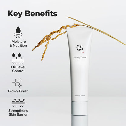 Dynasty Cream Hydrating Facial Moisturizer for Dry and Sensitive Skin - Korean Skincare for All Genders, 50ml (1.69 Fl. Oz.)