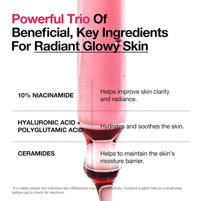 Niacinamide 10 + TXA 4 Serum, Dark Spot Care, Hyaluronic Acid, Tranexamic Acid, Lightweight & Hydrating All-In-One Daily Facial Serum for Glass Skin, Korean Skincare, 1.01 Fl.Oz