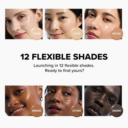 Daily Tinted Fluid Sunscreen 12 Shades for Face Moisturizing Broad Spectrum SPF 40 Korean Skincare 50Ml, 1.69 Fl.Oz #LP100