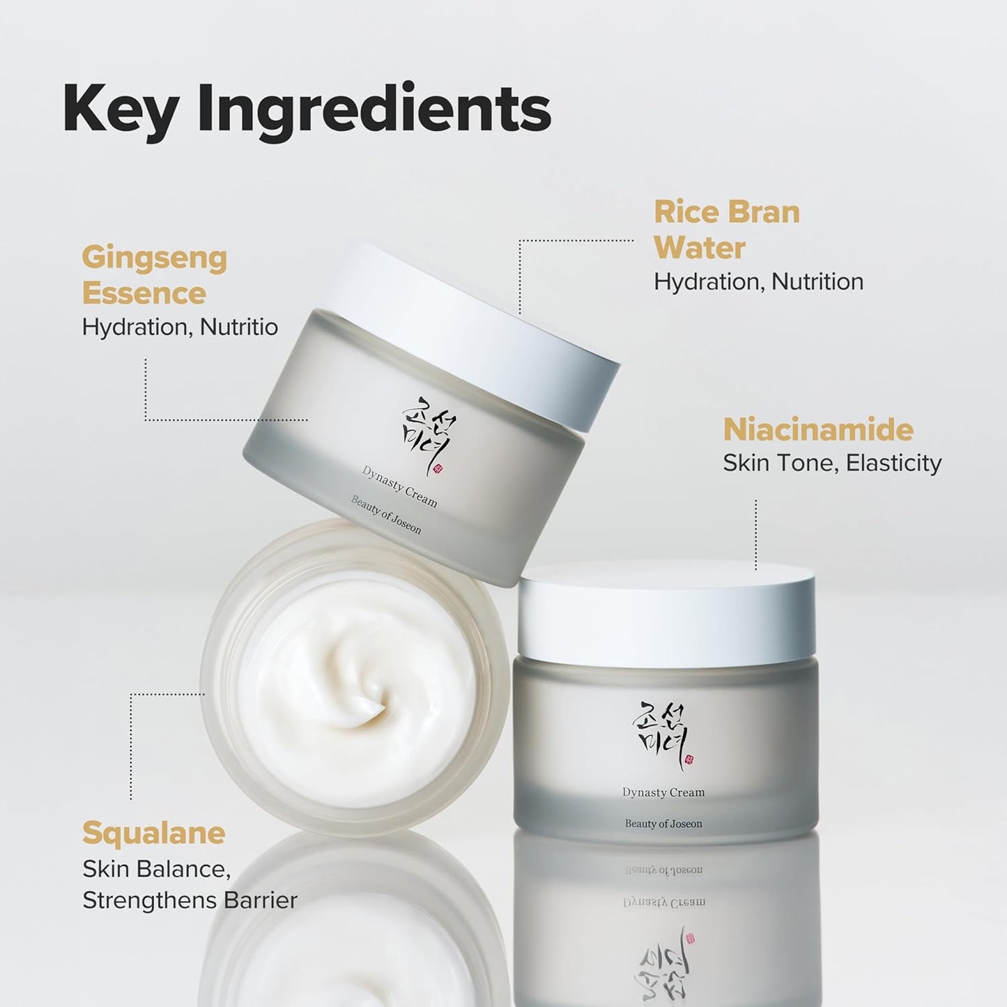 Dynasty Cream Hydrating Facial Moisturizer for Dry and Sensitive Skin - Korean Skincare for All Genders, 50ml (1.69 Fl. Oz.)
