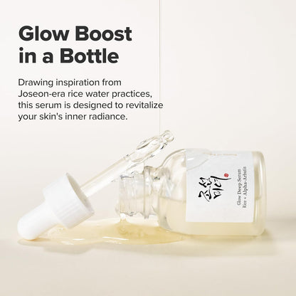 Glow Deep Serum with Rice and Alpha-Arbutin (30ml) & Dynasty Cream Hydrating Face Moisturizer (50ml) - Premium Korean Skincare Set
