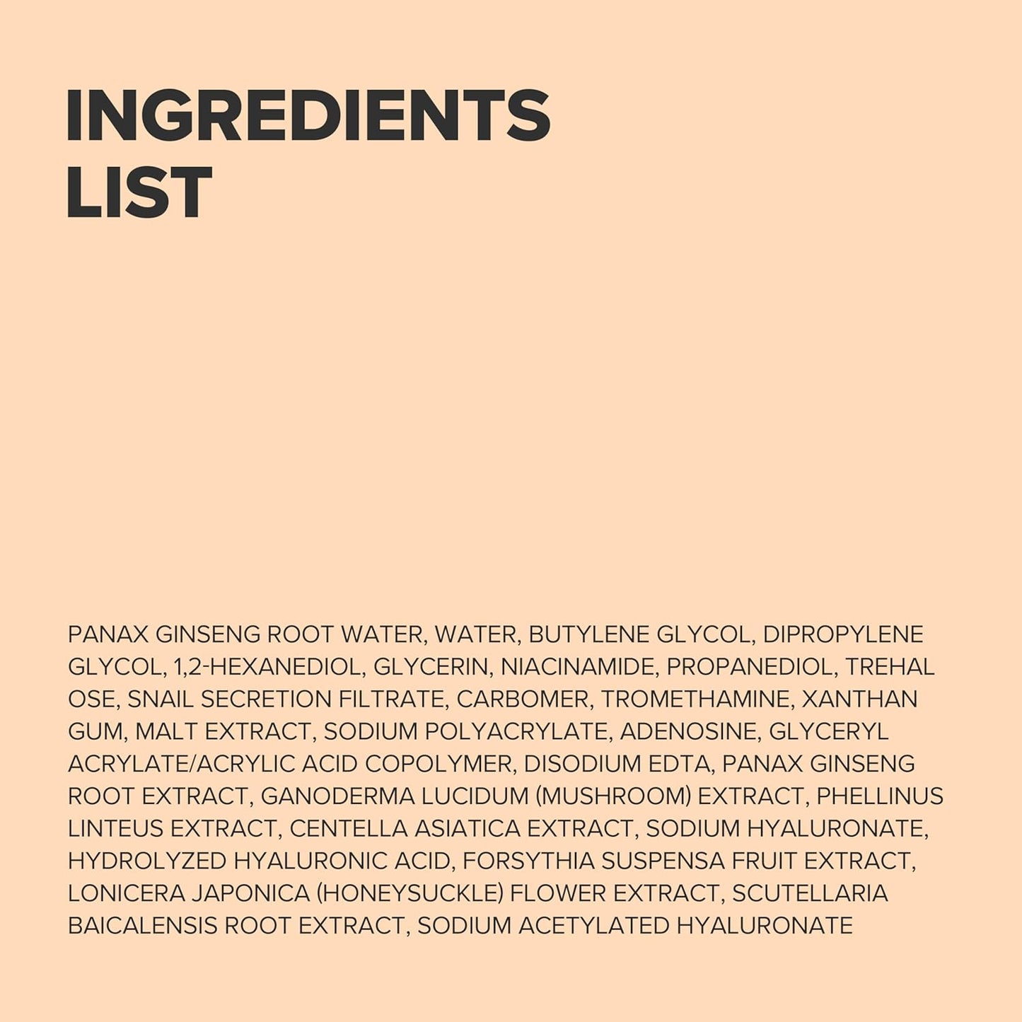 Revive Snail Mucin Ginseng Serum Hydrating Peptide Facial Moisturizer Dark Spot Acne Scar Remover for Sensitive Face. Korean Skin Care for Men and Women, 30Ml, 1Fl. Oz