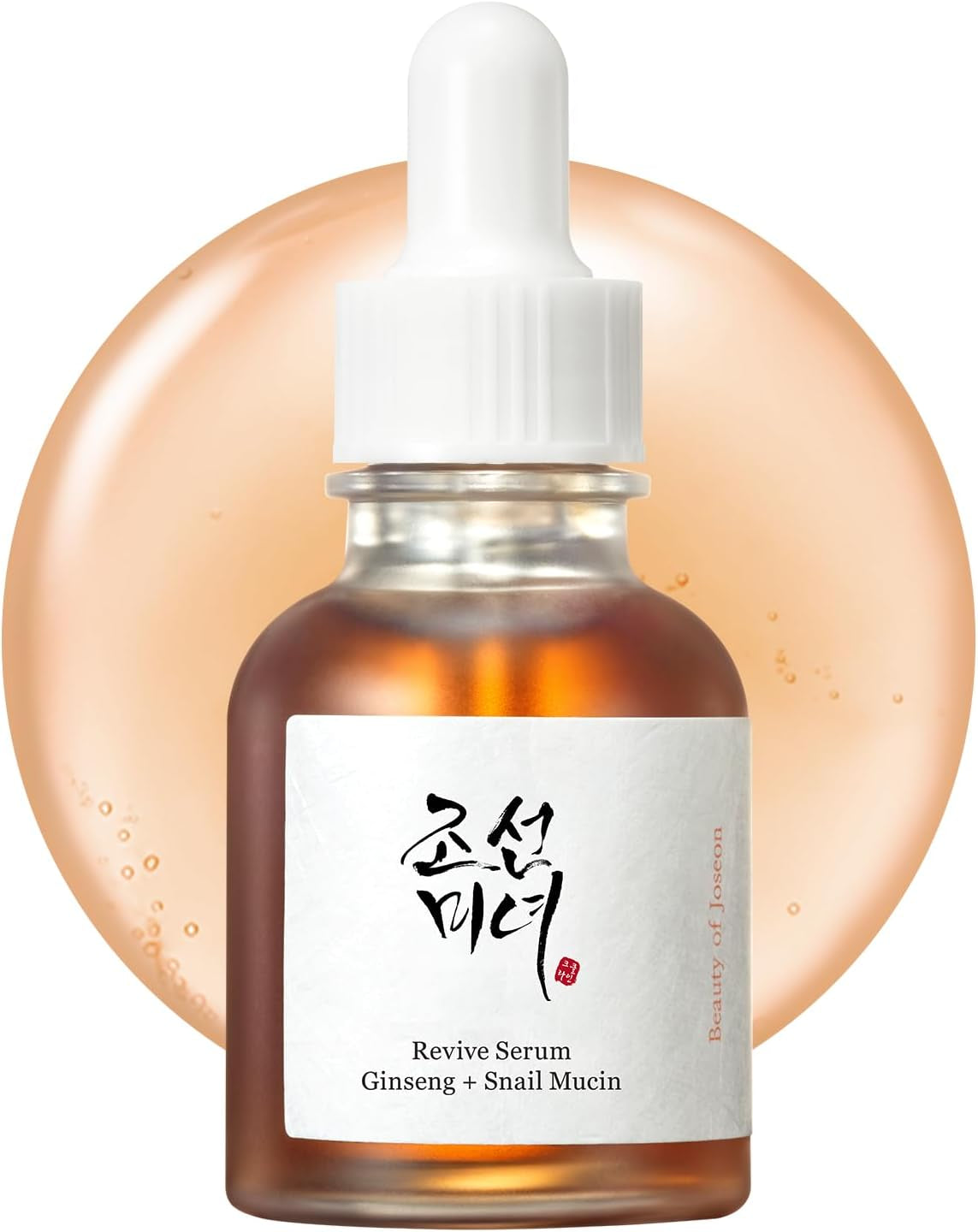 Revive Snail Mucin Ginseng Serum Hydrating Peptide Facial Moisturizer Dark Spot Acne Scar Remover for Sensitive Face. Korean Skin Care for Men and Women, 30Ml, 1Fl. Oz