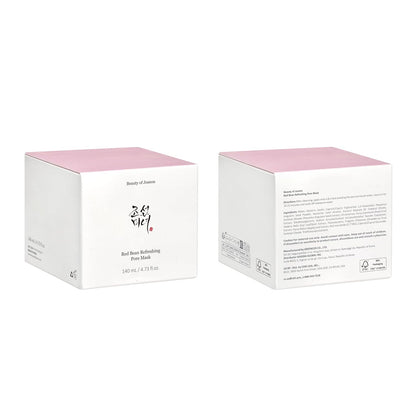 Red Bean Refreshing Pore Mask (140Ml, 4.73 Fl.Oz.) with Green Plum Refreshing Cleanser (100Ml, 3.38 Fl.Oz.), Korean Skincare
